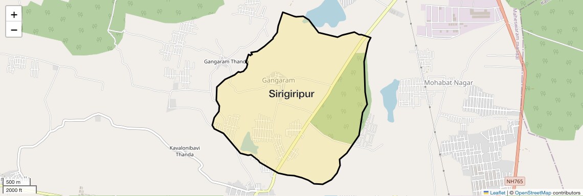 Location Map of Sirigiripur, Hyderabad