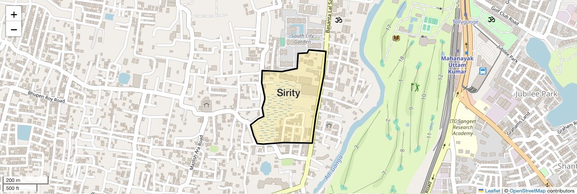 Location Map of Sirity, Kolkata