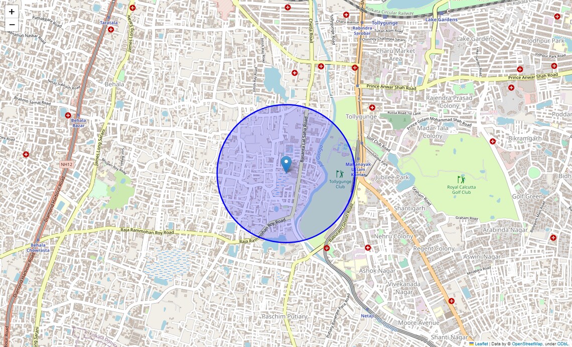 Location Map of Sirity, Kolkata