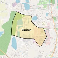 Siruseri Map