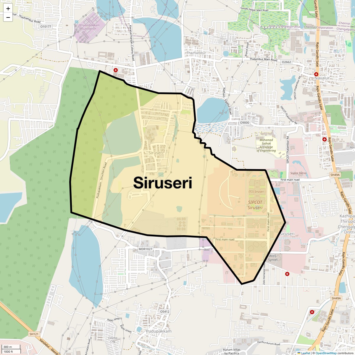 Check Time Travel of Siruseri, Chennai