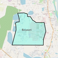 Siruseri Map