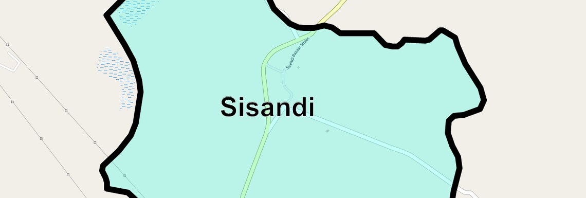Location Map of Sisandi, Lucknow