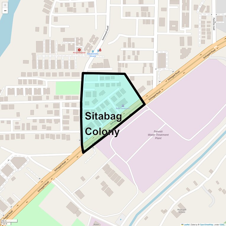Location Map of Sitabag Colony