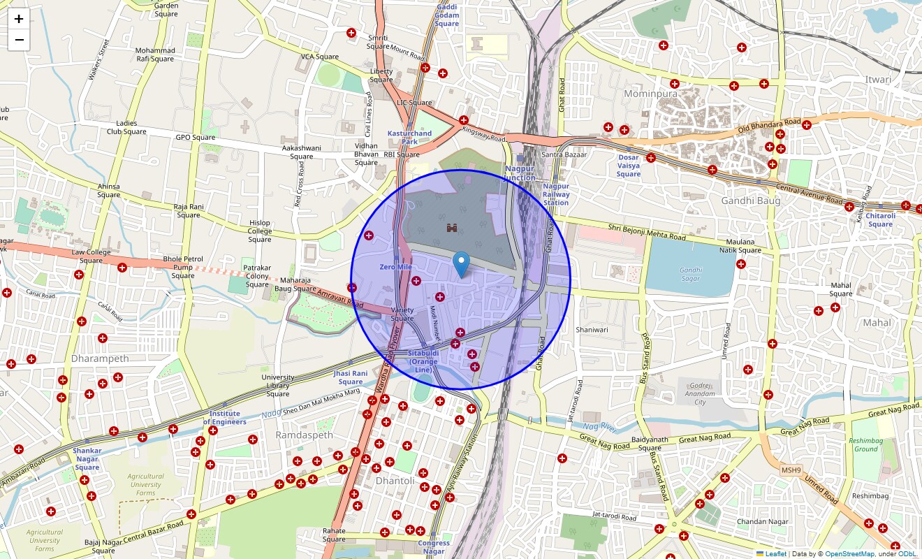 Check Time Travel of Sitabuldi, Nagpur