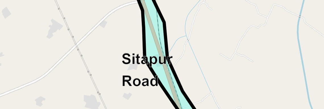 Location Map of Sitapur Road, Lucknow