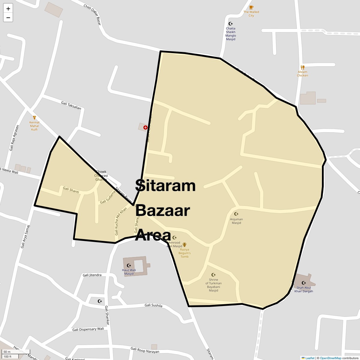 Sitaram Bazaar Area,Delhi