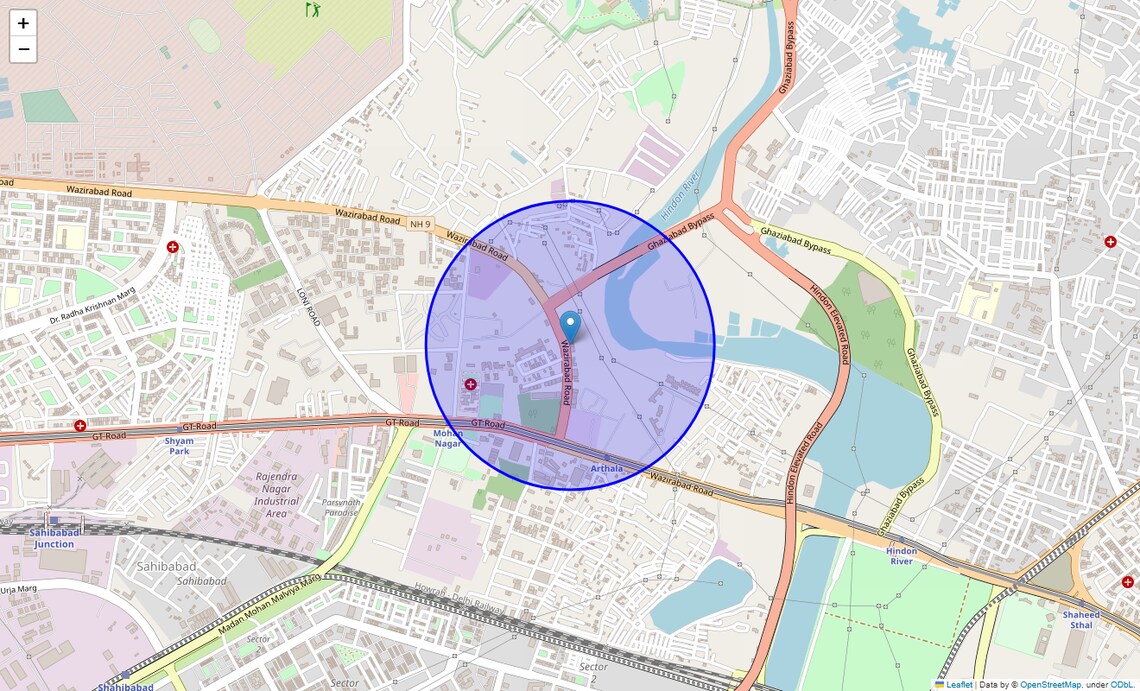 Location Map of Site 2 Loni Road, Ghaziabad