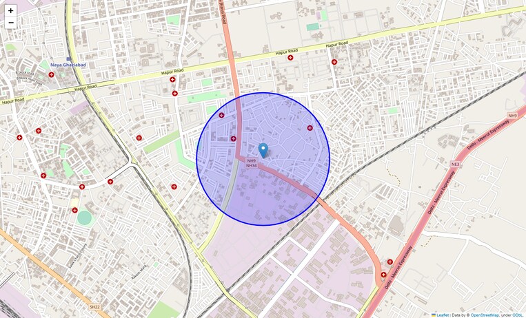 Location Map of Sk Block Shastri Nagar