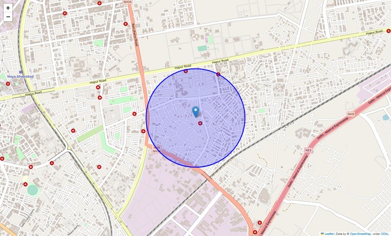 Location Map of Sm Block Shastri Nagar