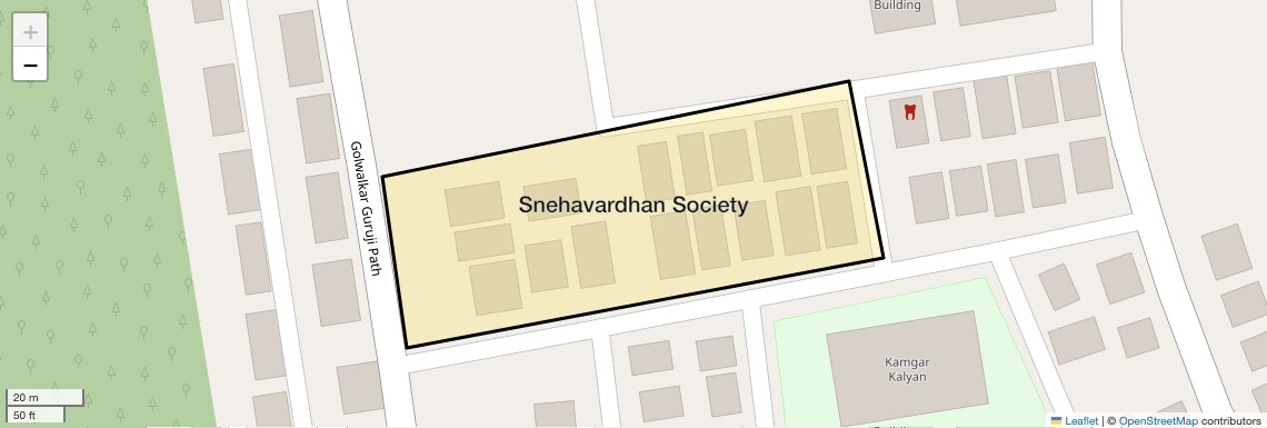 Location Map of Snehavardhan Society, Pune