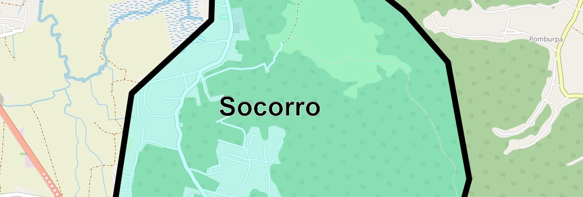 Location Map of Socorro, Goa