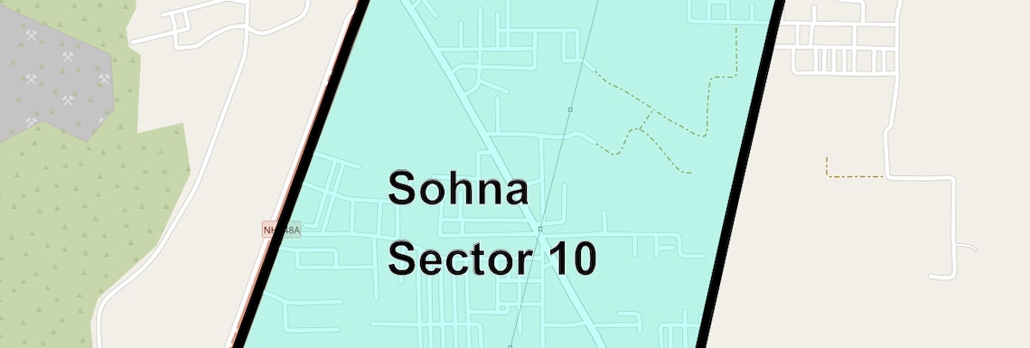 Location Map of Sohna Sector 10, Gurgaon