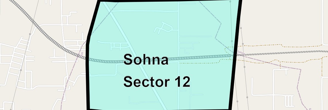 Location Map of Sohna Sector 12, Gurgaon