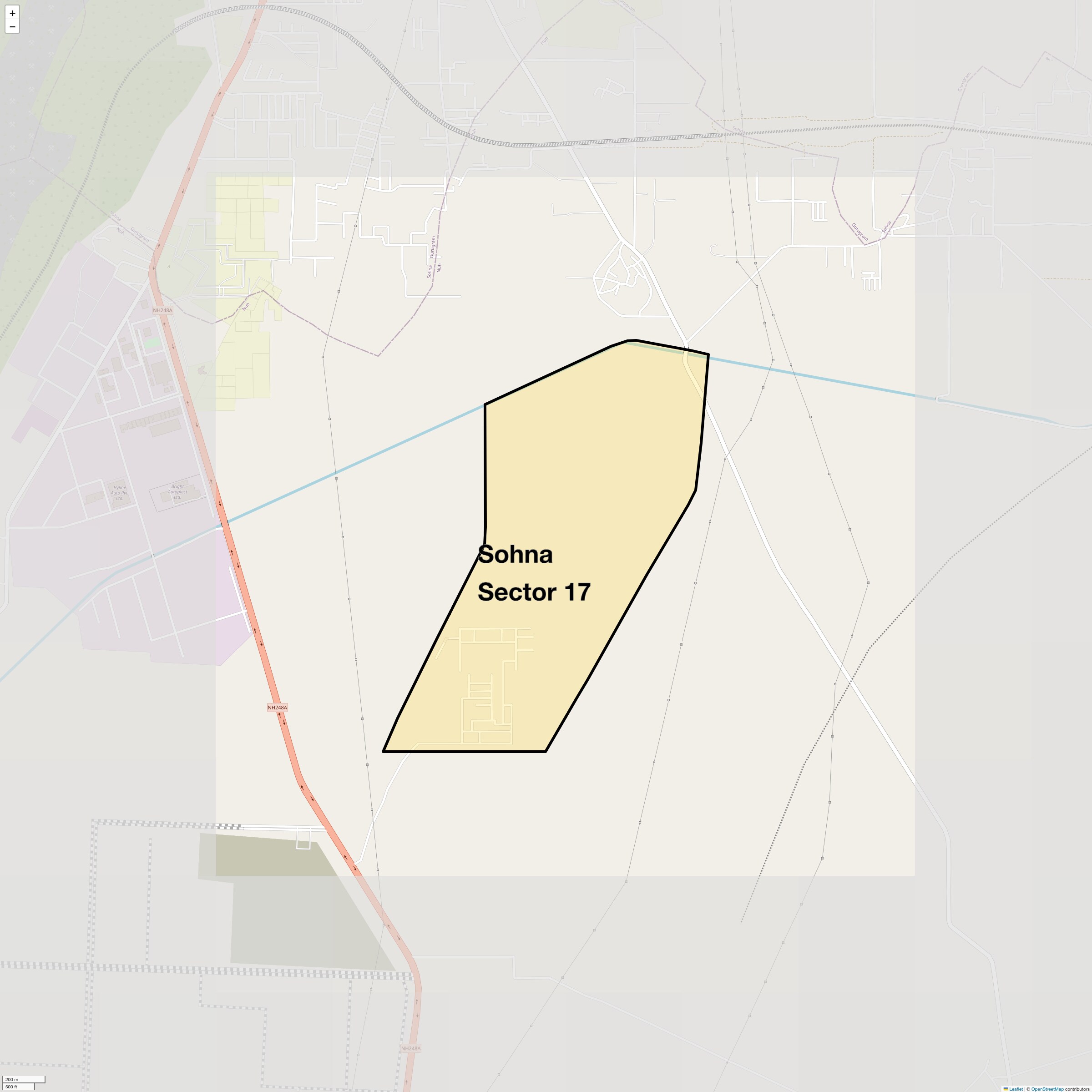 Sohna Sector 17 Map