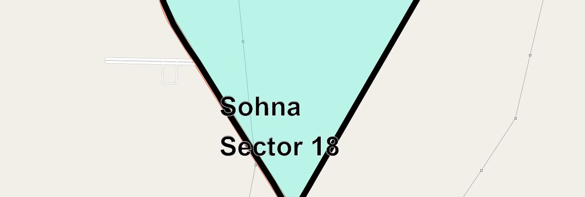 Location Map of Sohna Sector 18, Gurgaon