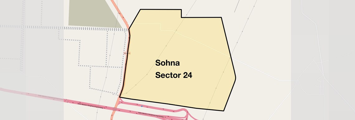 Location Map of Sohna Sector 24, Gurgaon