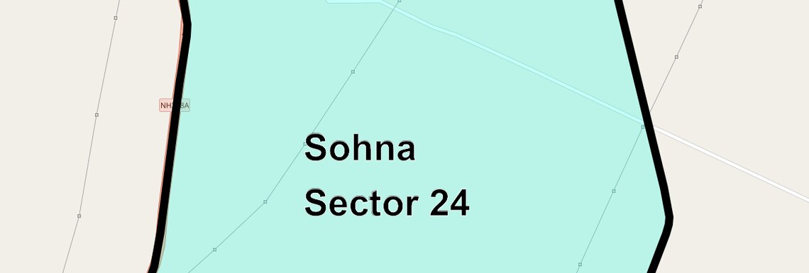 Location Map of Sohna Sector 24, Gurgaon