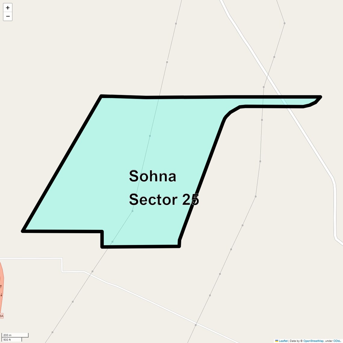 Location Map of Sohna Sector 25, Gurgaon