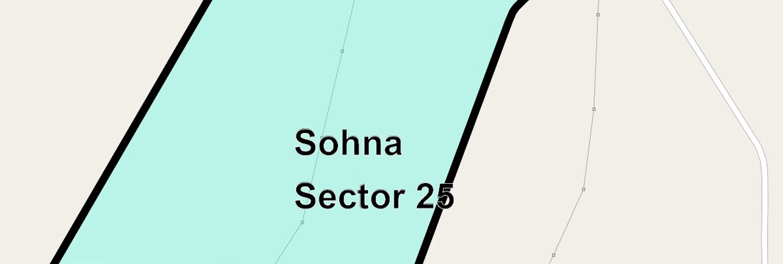 Location Map of Sohna Sector 25, Gurgaon
