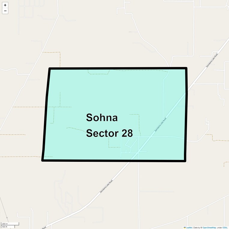 Location Map of Sohna Sector 28