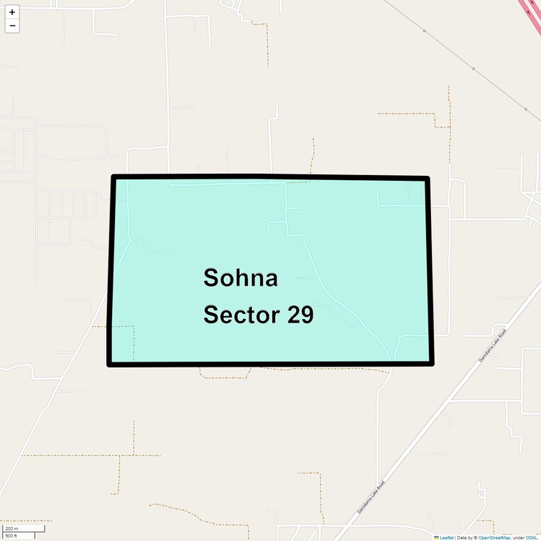 Location Map of Sohna Sector 29