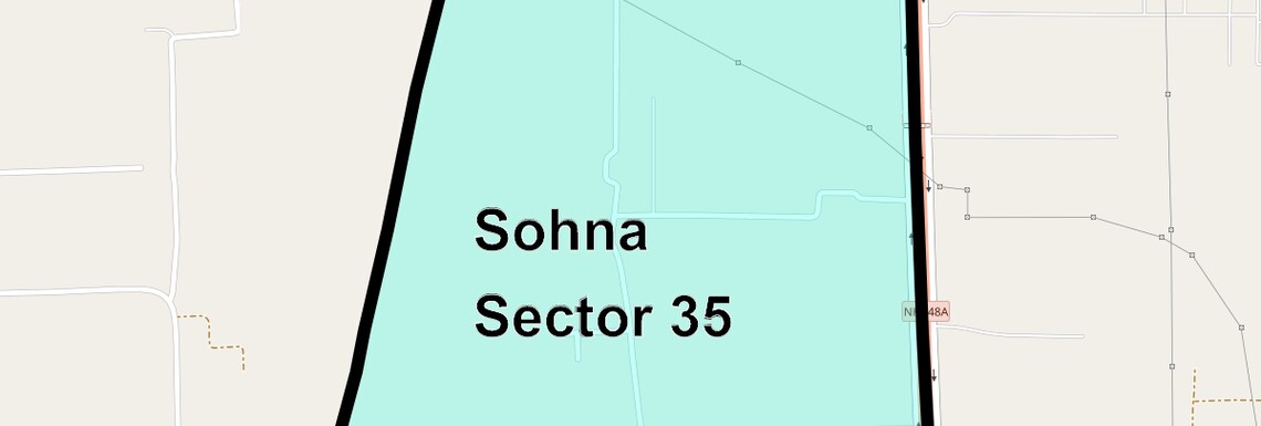 Location Map of Sohna Sector 35, Gurgaon