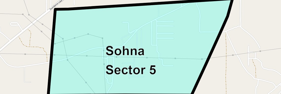 Location Map of Sohna Sector 5, Gurgaon