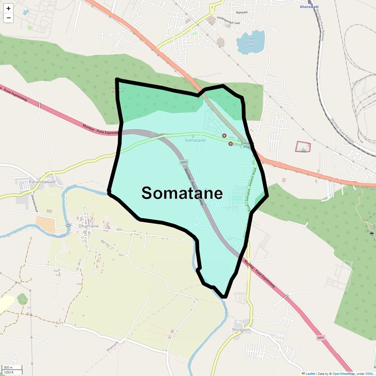 Location Map of Somatane