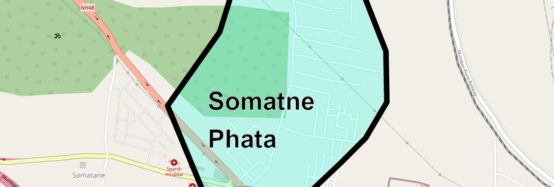 Location Map of Somatne Phata, Pune