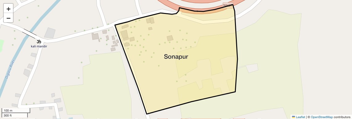 Location Map of Sonapur, Guwahati