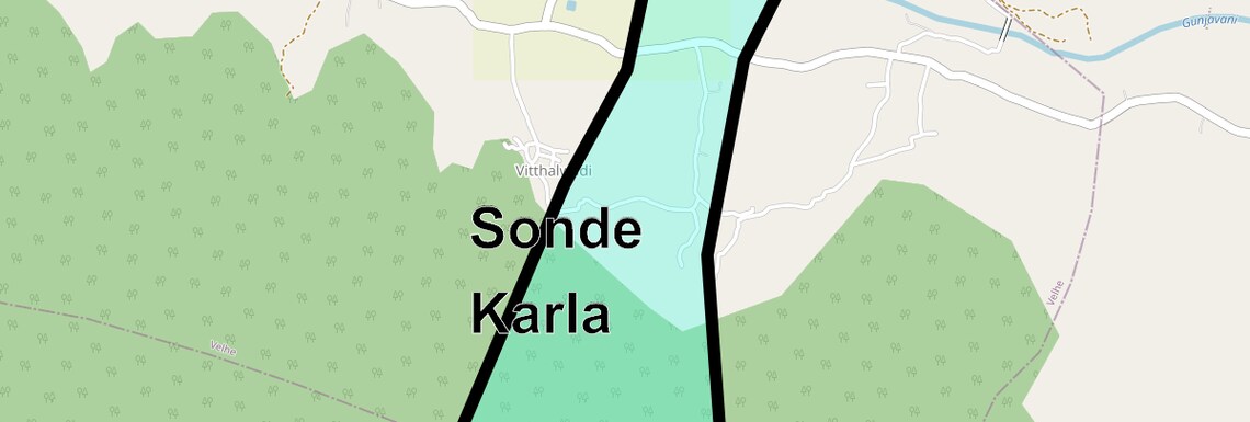 Location Map of Sonde Karla, Pune