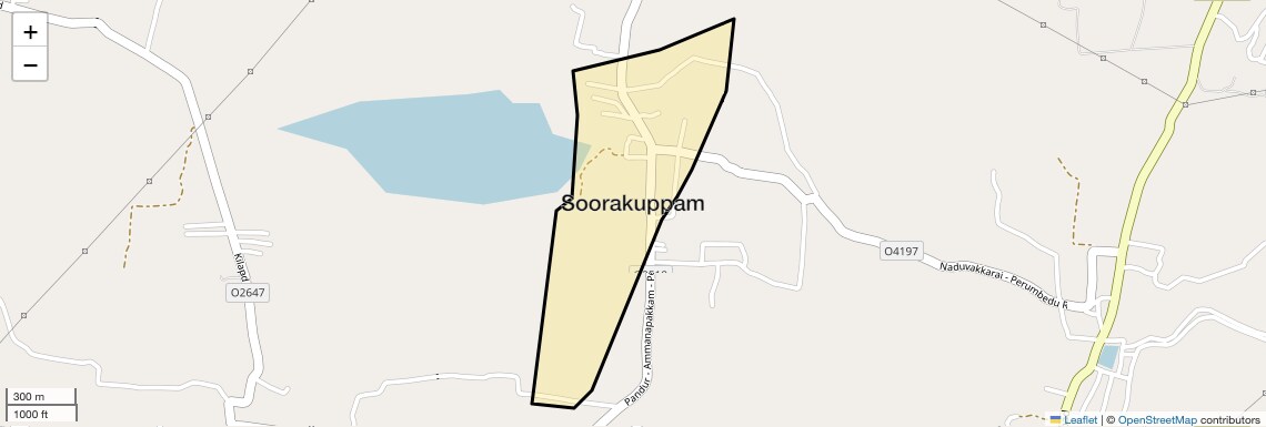 Location Map of Soorakuppam, Chennai