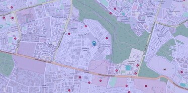 Location Map of South Delhi, Delhi