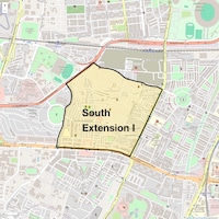 South Extension I Map