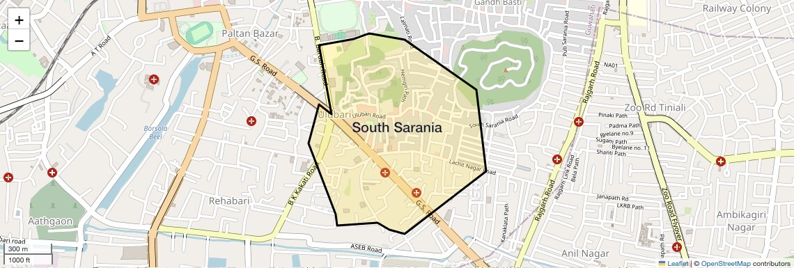 South Sarania Map