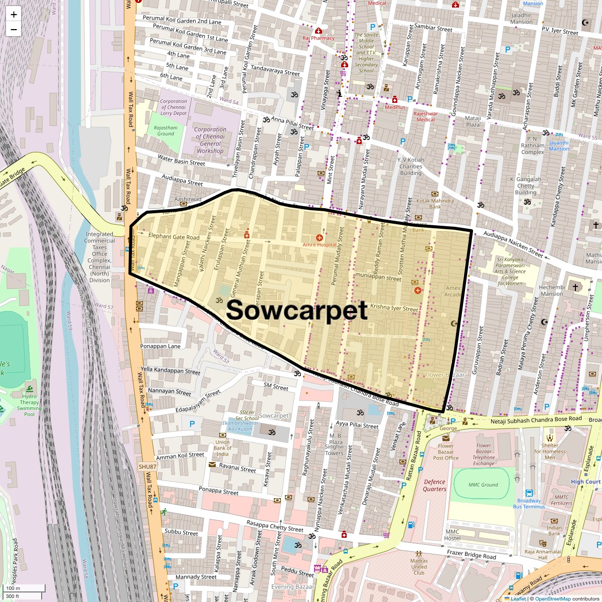 Check Time Travel of Sowcarpet, Chennai