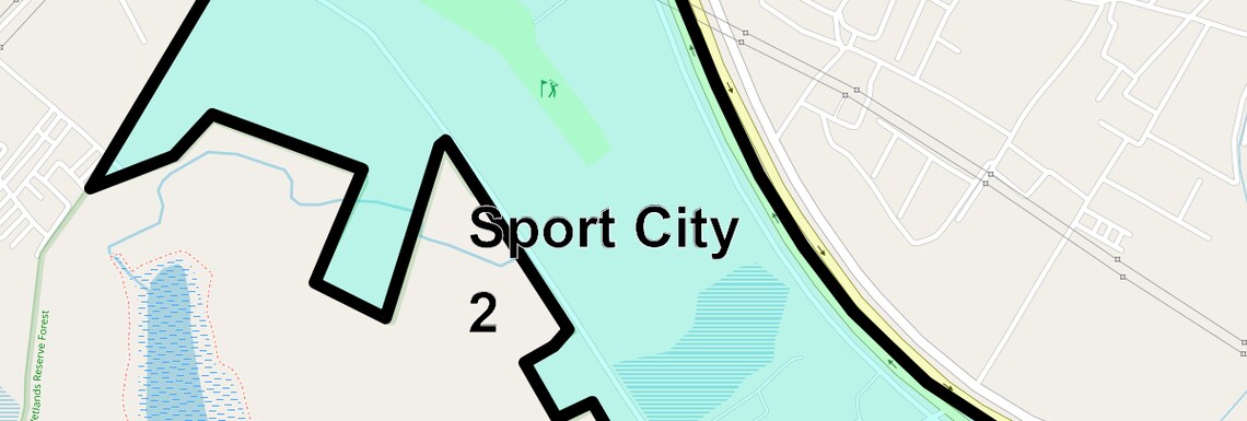 Location Map of Sport City 2, Greater Noida