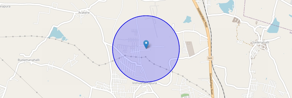 Location Map of Sreeramanahalli, Bangalore