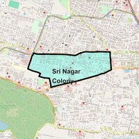 Sri Nagar Colony Map