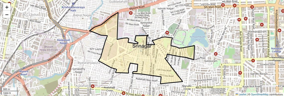 Srinagar,Bangalore
