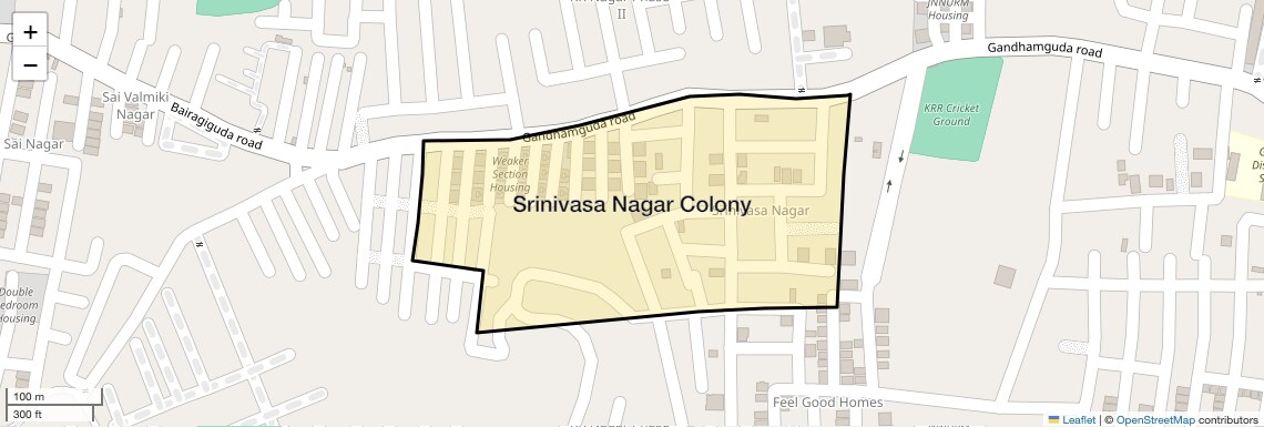 Check Time Travel of Srinivasa Nagar Colony, Hyderabad