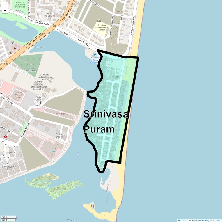 Location Map of Srinivasa Puram