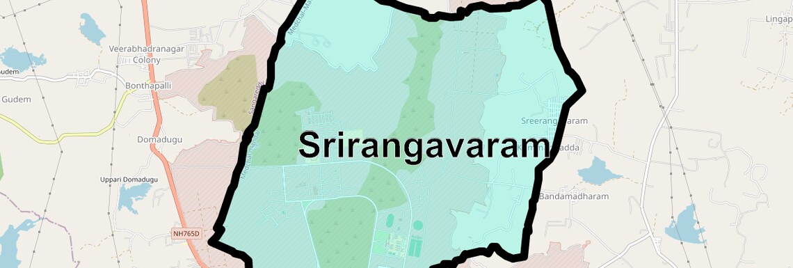 Location Map of Srirangavaram, Hyderabad