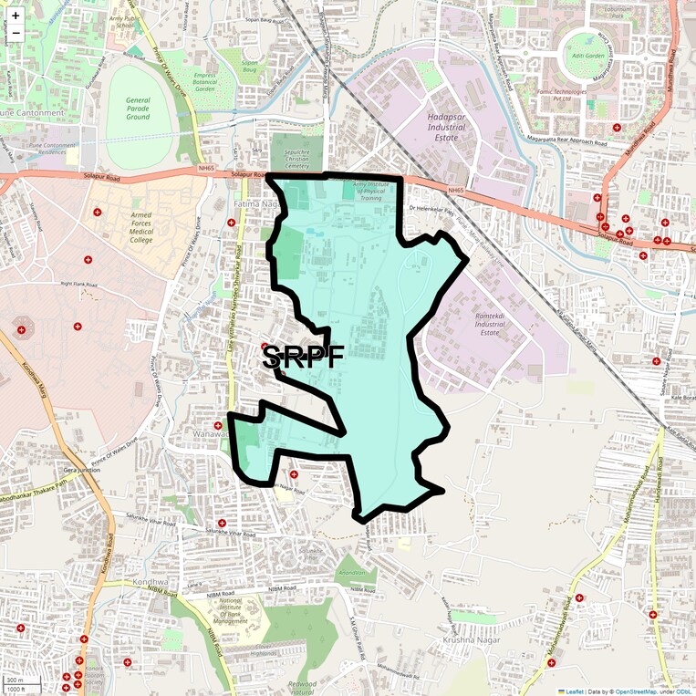 Location Map of Srpf