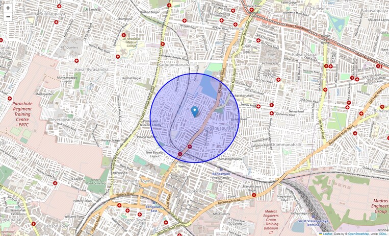 Location Map of St Thomas Town