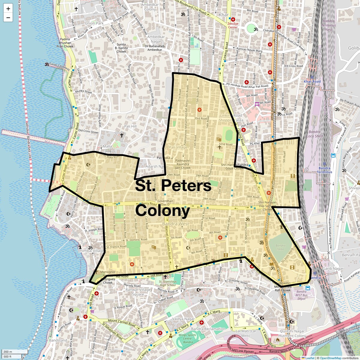Check Time Travel of St. Peters Colony, Mumbai