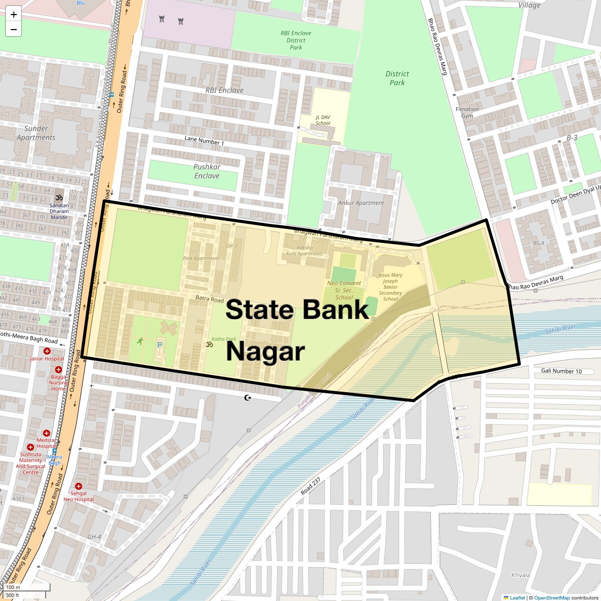 Check Time Travel of State Bank Nagar, Delhi