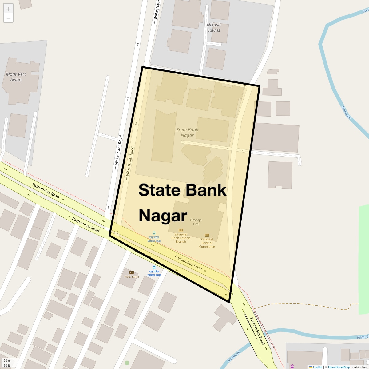 State Bank Nagar Map