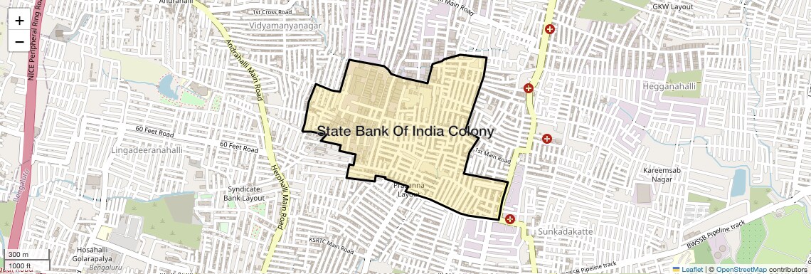 Check Time Travel of State Bank Of India Colony, Bangalore